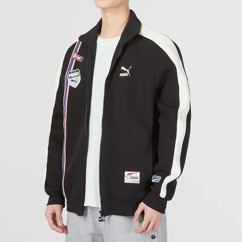 PUMA Team Badge Jackets Men Black-3