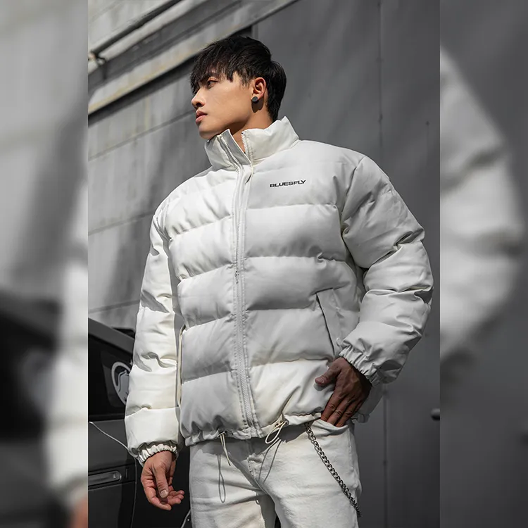BLUESFLY Puffer Jacket Unisex Ecru-2