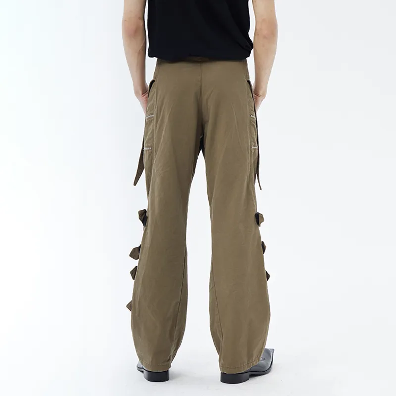 DND4DES Cargo Pants Unisex Khaki-3