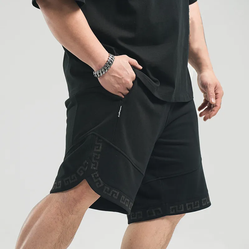 LUJIAMEN Casual Shorts Men Black-3