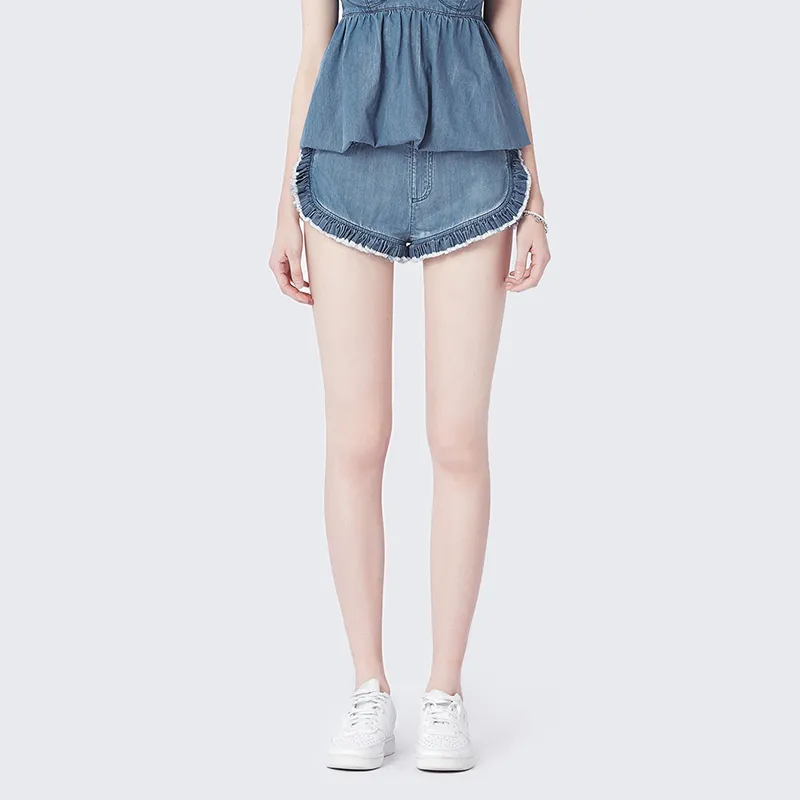 Laurence & Chico Denim Shorts Women's Blue-2