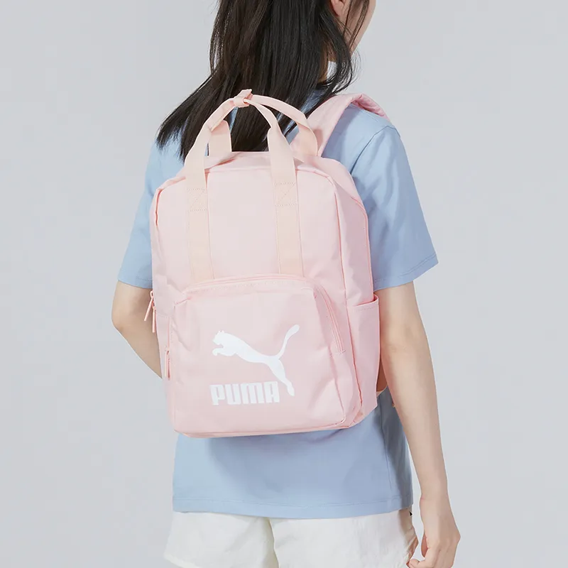 PUMA Fabric Laptop Bag Backpack Regular Unisex Pink-4