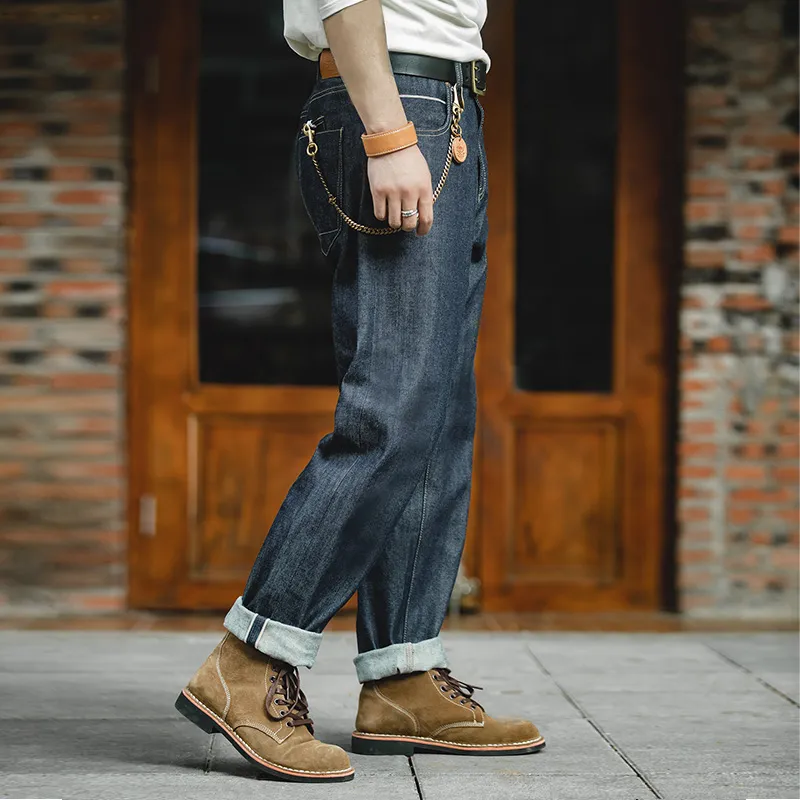 MADEN Jeans Men Denim Blue-2