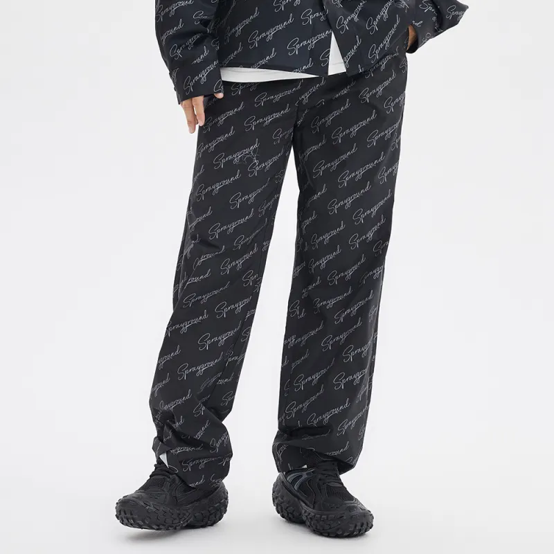 SPRAYGROUND Casual Pants Unisex Black-2
