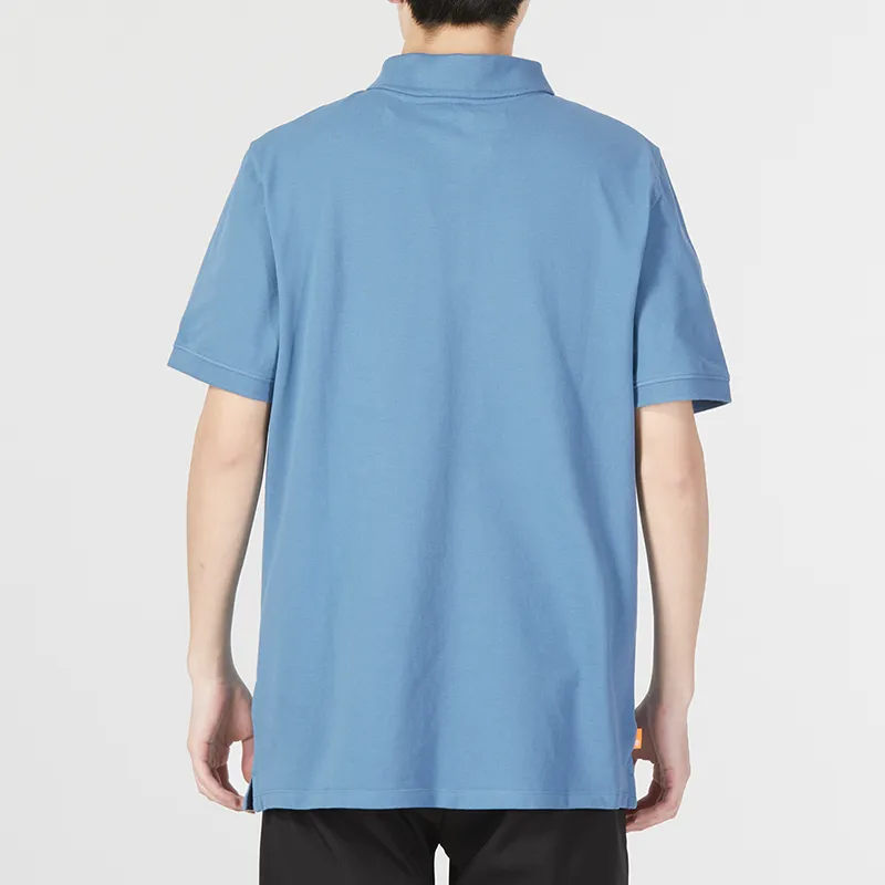 Timberland Polo Shirt Men's Sky Blue-3