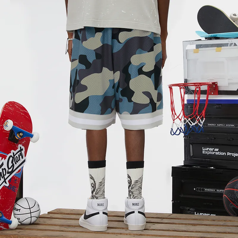 Wild Child Club Basketball Shorts Unisex Navy Blue-3