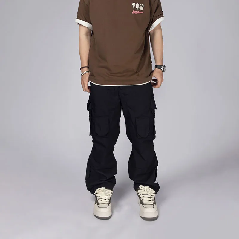 M26D Casual Pants Unisex Black-3