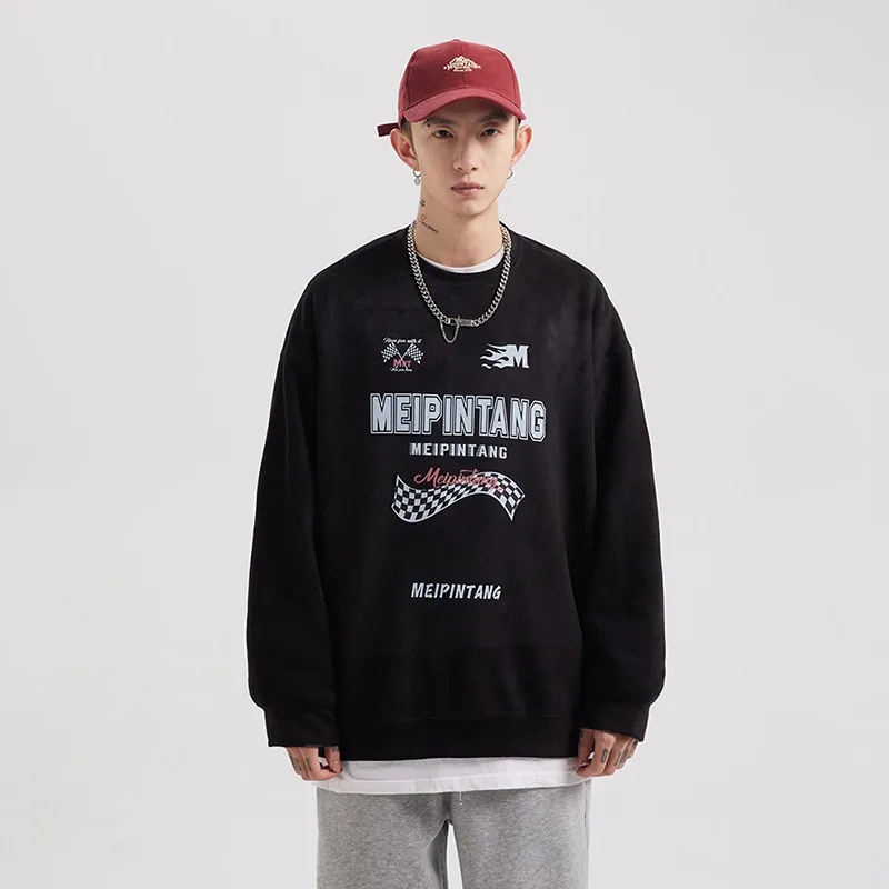 MEIPIN TANG Crew Neck Loose Fit Sweatshirt Unisex-8