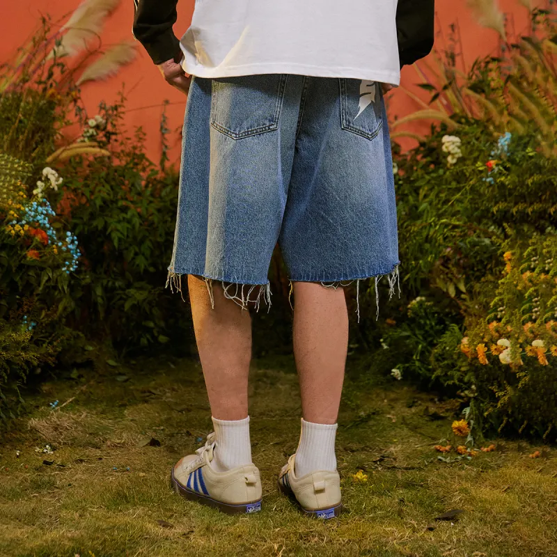 Suamoment Denim Shorts Unisex-3