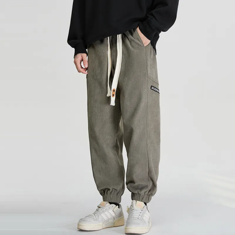 JASONWOOD Autumn And Winter Season Knitted Sports Pants Trendy Thickened Casual Pants Unisex-23