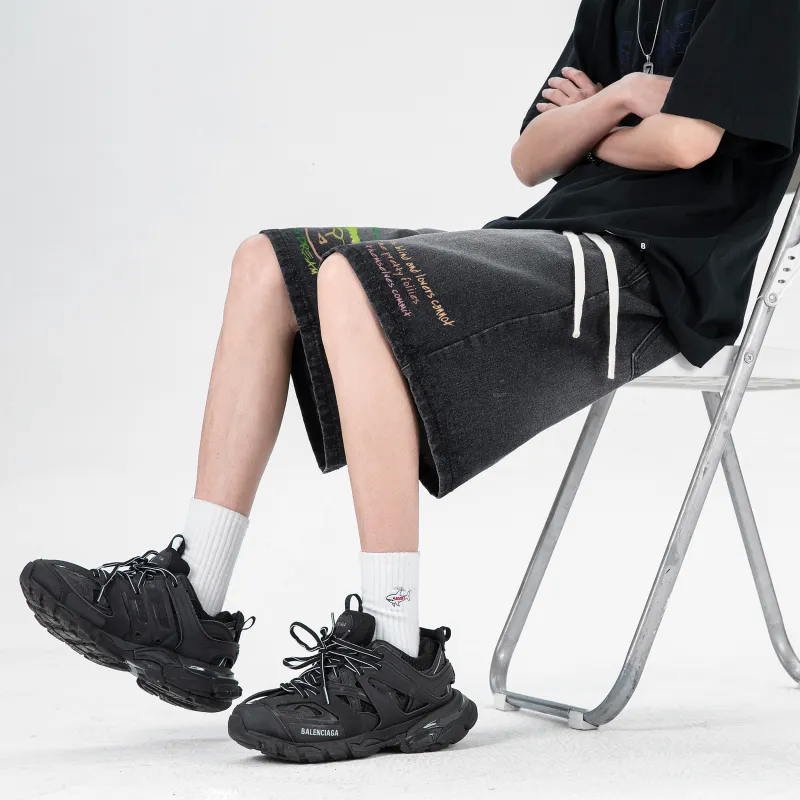 B.X Denim Shorts Unisex-11