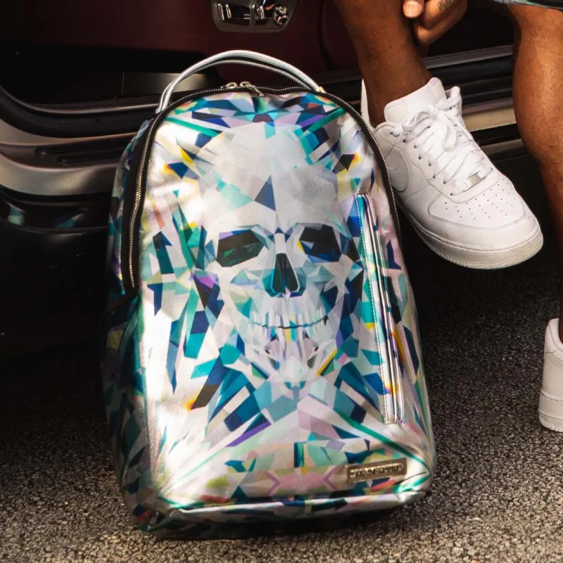 SPRAYGROUND Artificial Leather Fabric Backpack Regular Unisex Heather Gray-4