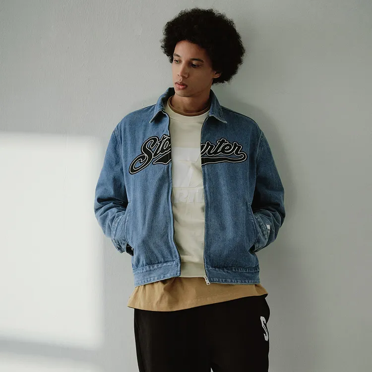 STARTER Denim Jackets Unisex Denim Blue-6