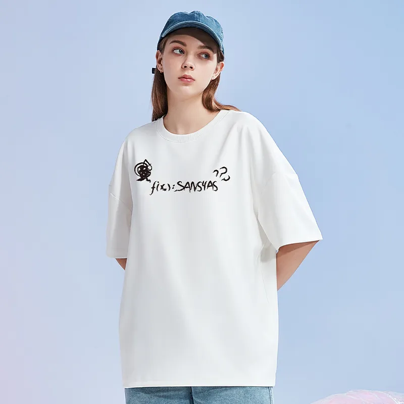 SANSYAS T Shirts Unisex White-2