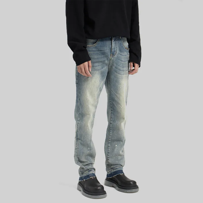 UNKNOWTAL Jeans Unisex Washed Blue-3