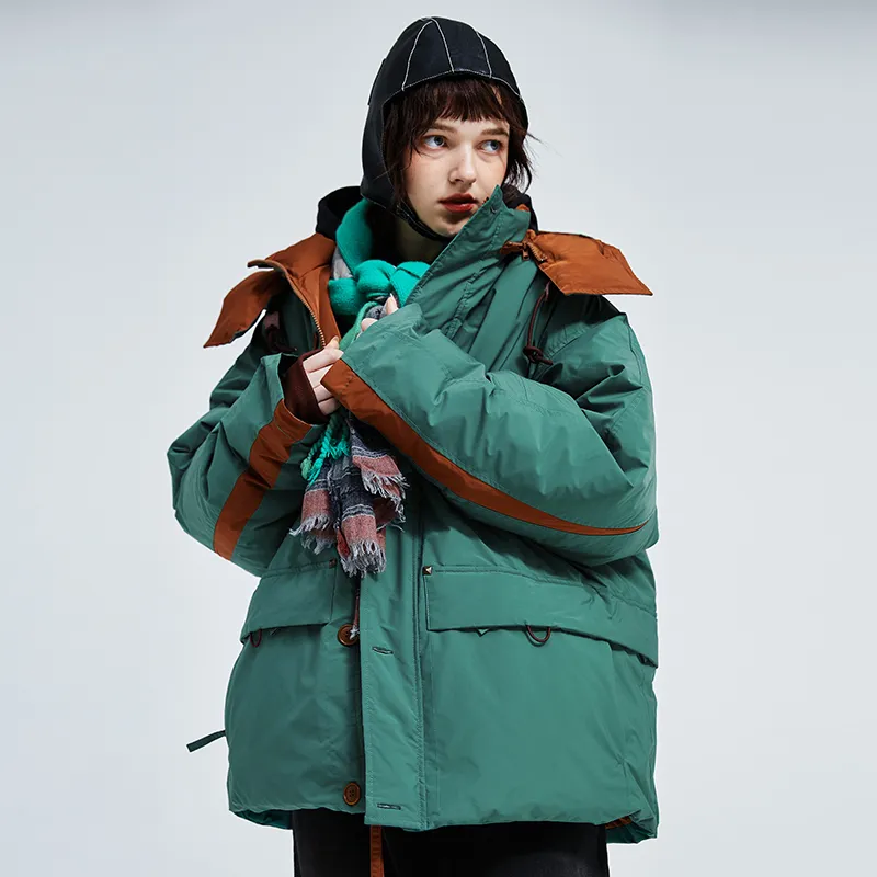 A SQUARE ROOT Puffer Jacket Coat Unisex-4