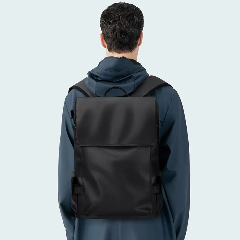 GOLF Synthetic Leather Students Backpack Tubas Men's Black/Gray-5