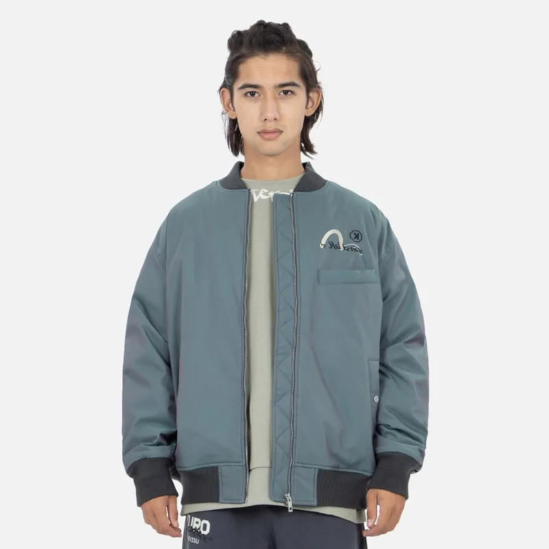 EVISU FW22 Jacket Men's Gray Fantasy Multicolor-3