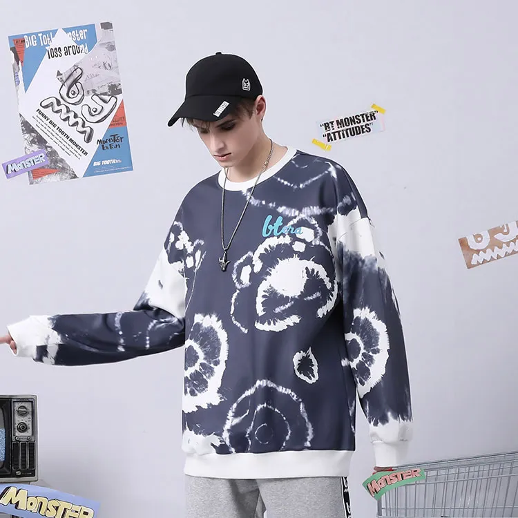 Bt Crew Neck Loose Fit Cardigan Sweatshirt Spring Fall Unisex-2