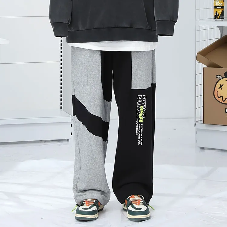 GENANX Sports Pants Unisex Black Gray Color-2