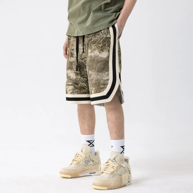 XINYINSU Casual Shorts Unisex Khaki-4