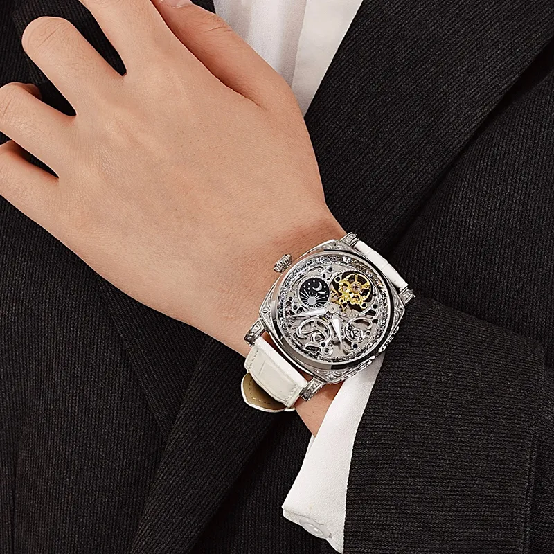 VRQ Future Series Automatic Mechanical Movement Watch Men's Watches Cut-Out Dial VRQ-F2-02-2