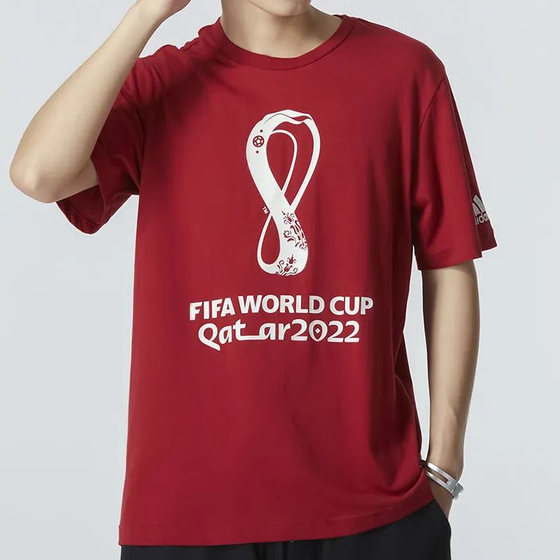 Adidas T Shirts Men Burgundy-2