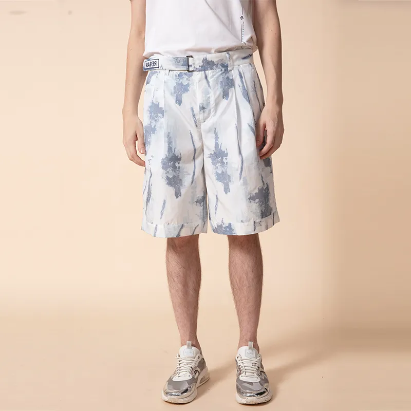 RARE Casual Shorts Men Blue-3