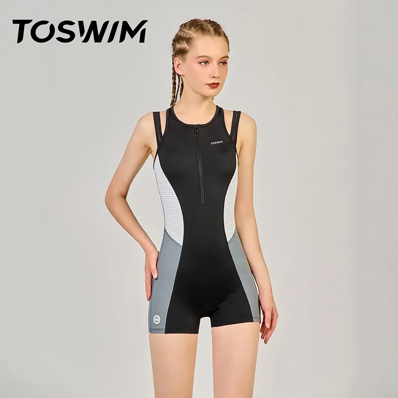 TOSWIM One Piece Swimsuits Women's Multicolor Mesh Back-4