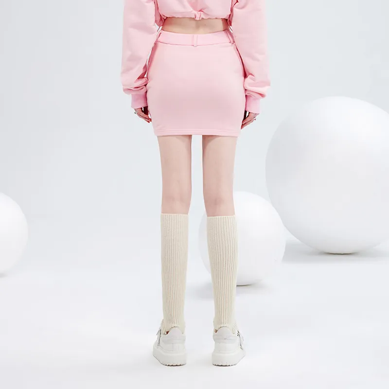 AZEPAM Casual Short Skirts Women's Pink-5
