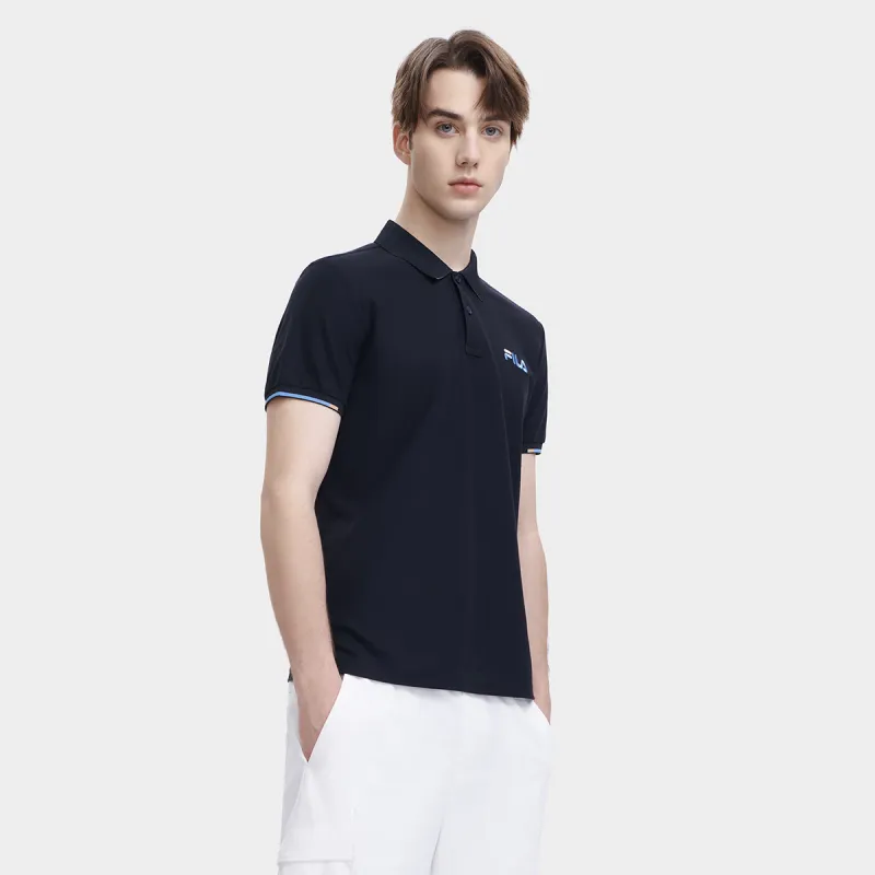 FILA Polo Shirt Men's Jet Black-5