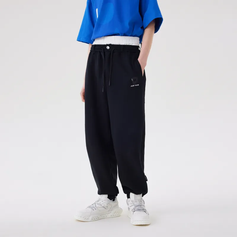 YK&YB Knitted Sweatpants Unisex Black-3
