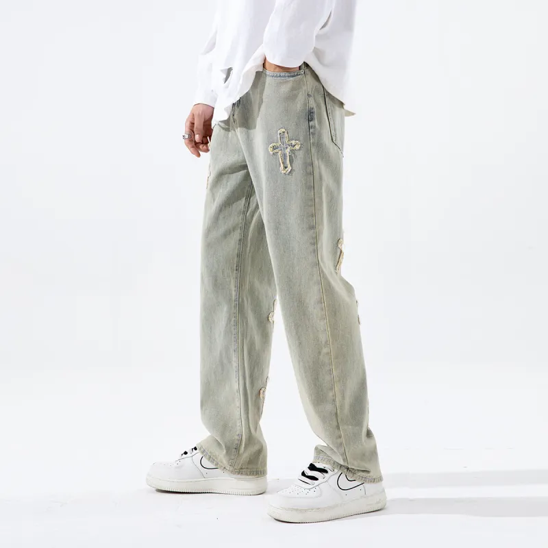Jaslcs Straight Jeans Unisex Nostalgic Blue-3