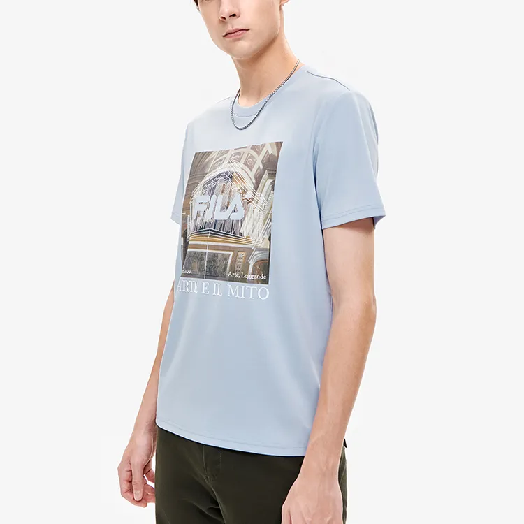 FILA T Shirts Men Faint Purple-5