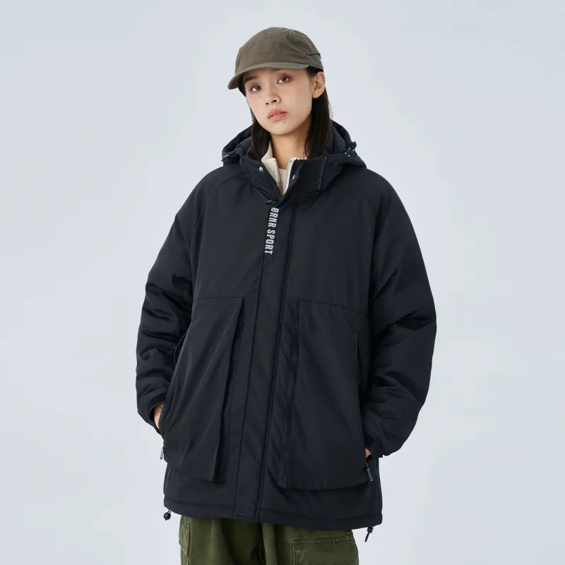BRNR Thickened And Fleece-Lined Single-Layer Windbreaker Jacket Unisex-11