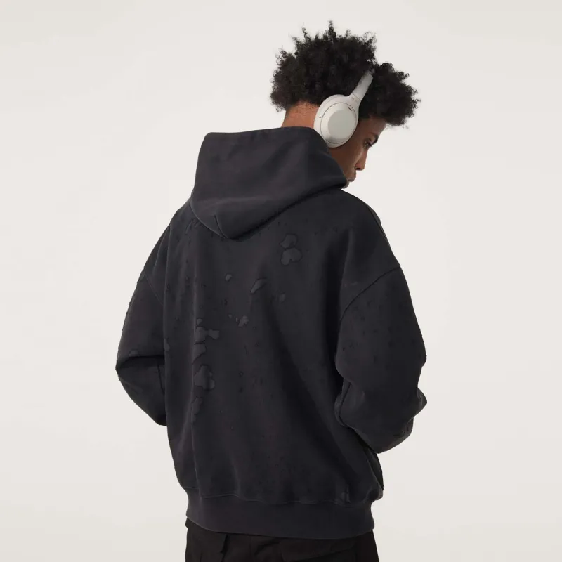 R69 Hooded Loose Fit Sweatshirt Unisex-4