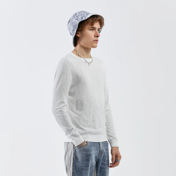 DAVID NAMAN Sweaters Men White-4
