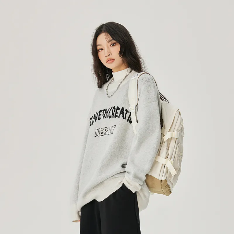 Nerdy Sweaters Unisex Gray-4