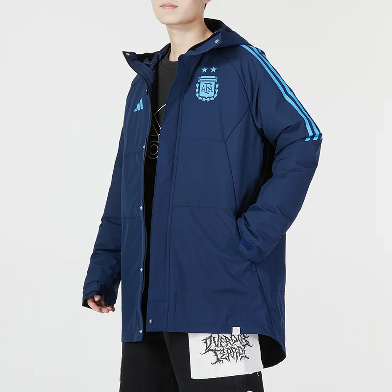 Adidas Puffer Jackets Men Blue-4