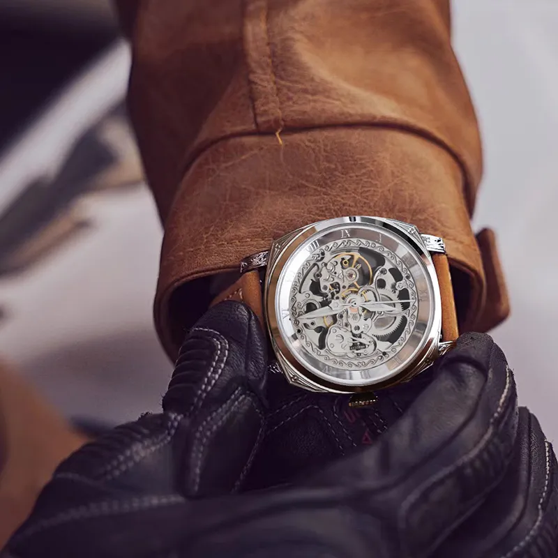 VRQ God Series Automatic Mechanical Movement Watch Men's Watches Cut Out Dial-5