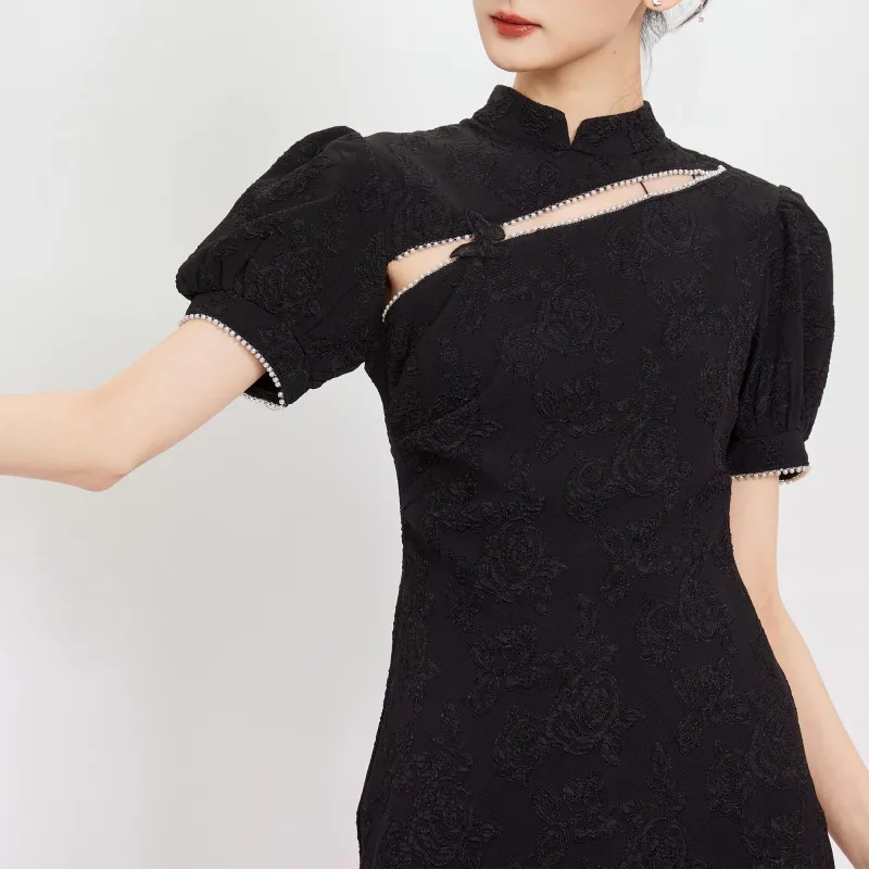 JINYE ORIENTAL Cheongsam Women's Black-3