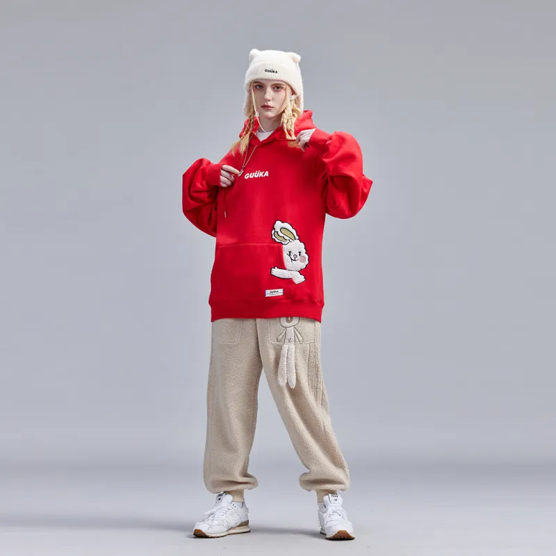 Guuka Sweatshirts Women's Red-2