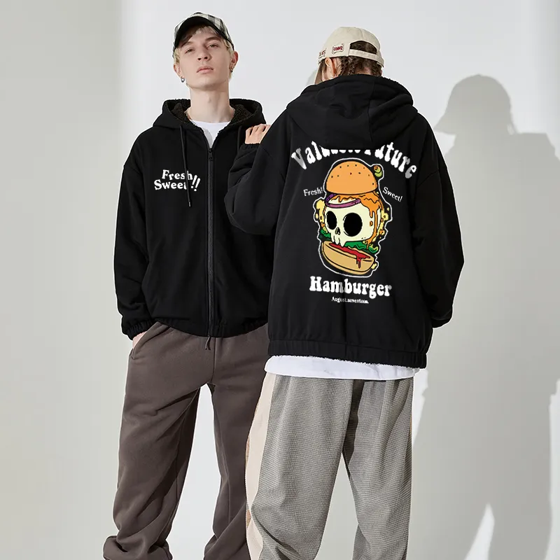 SANSYAS Loose Fit Jacket Unisex Black-5