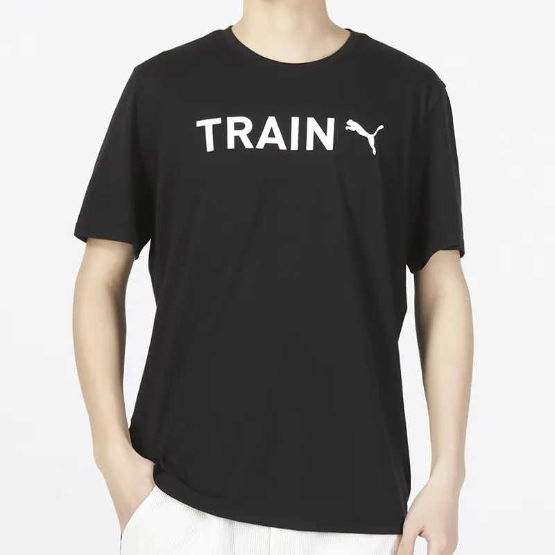 PUMA T Shirts Men Black-2