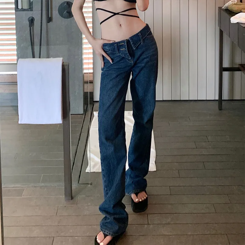 Gyokuu Jeans Women's Blue-2