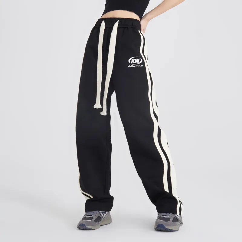 KILLWINNER Straight Sweatpants Unisex Black-2