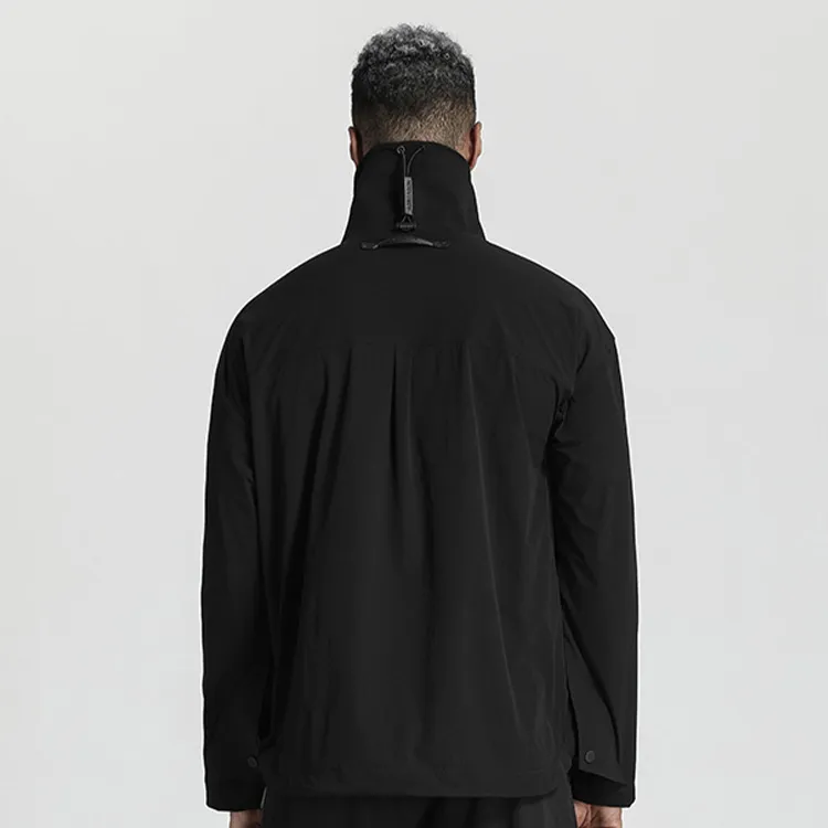NORVINCY Outerwear Trendy Brand Half Open Collar Without Hood Sweatshirt Unisex-2