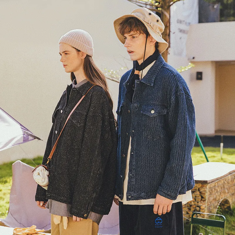 WAYNEXZAVIER Loose Fit Thickened Jacket Unisex-3