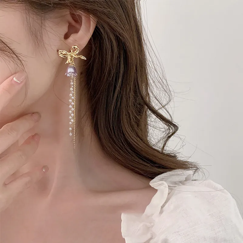 PIARA Faux Pearl Earrings Women's-2