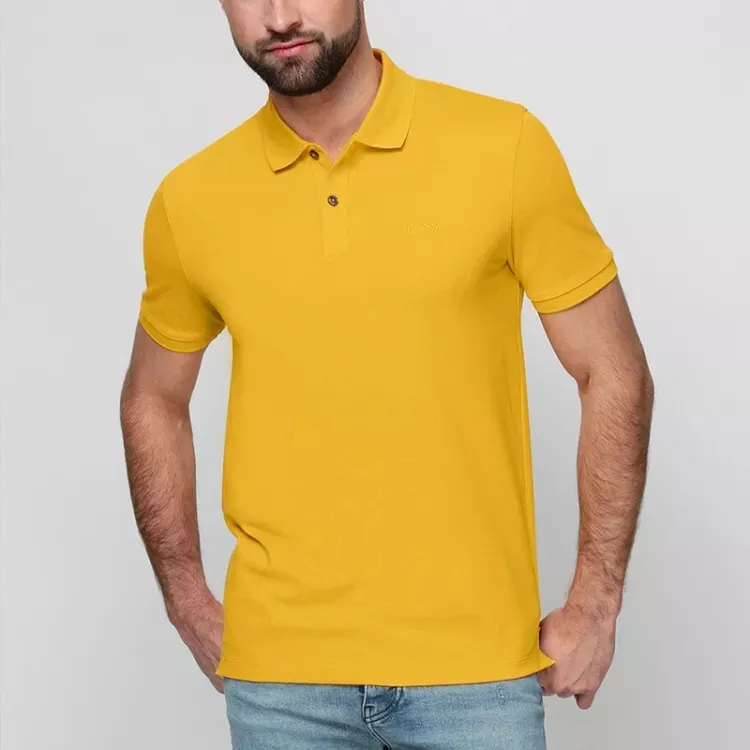 HUGO BOSS Polo Shirts Men Yellow-2